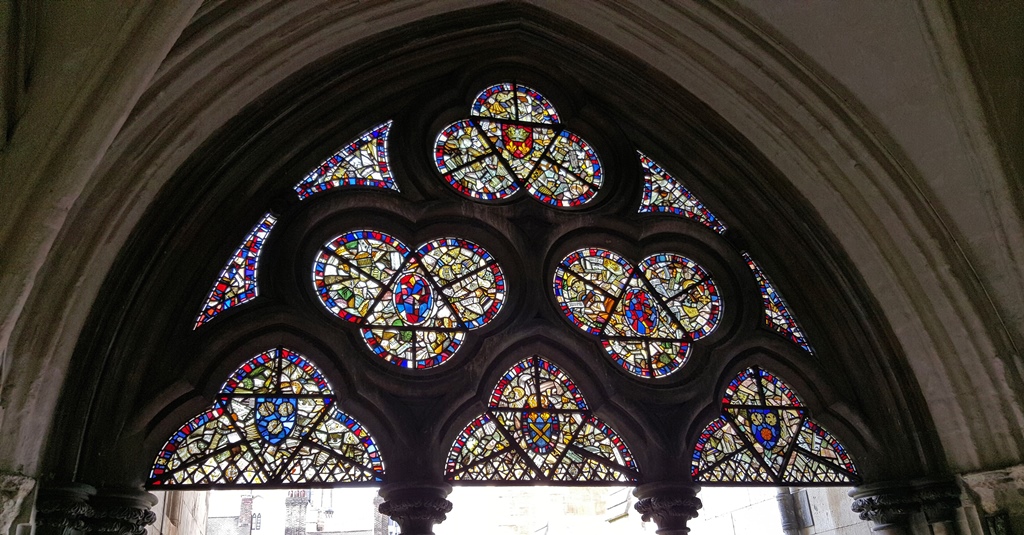 Stained Glass in East Cloister